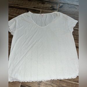 White See Thru Shirt Victoria Secret Sexy Boho Medium
